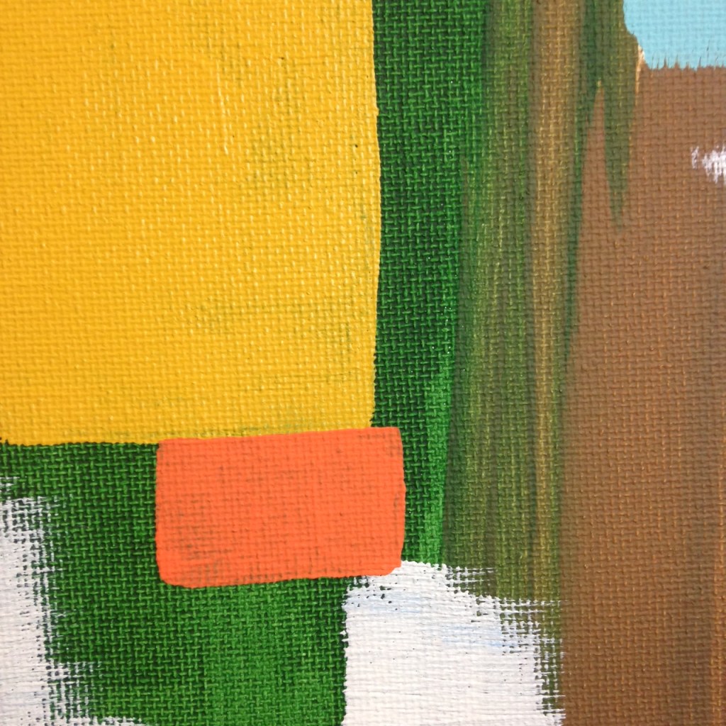 Close-Up 1 Untitled 113- Tribute to Carl Holty Linda Cleary 2014 Acrylic on Canvas