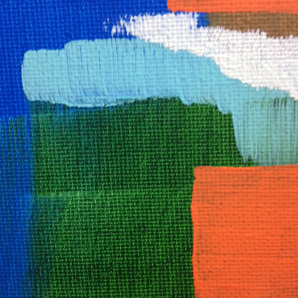 Close-Up 4 Untitled 113- Tribute to Carl Holty Linda Cleary 2014 Acrylic on Canvas