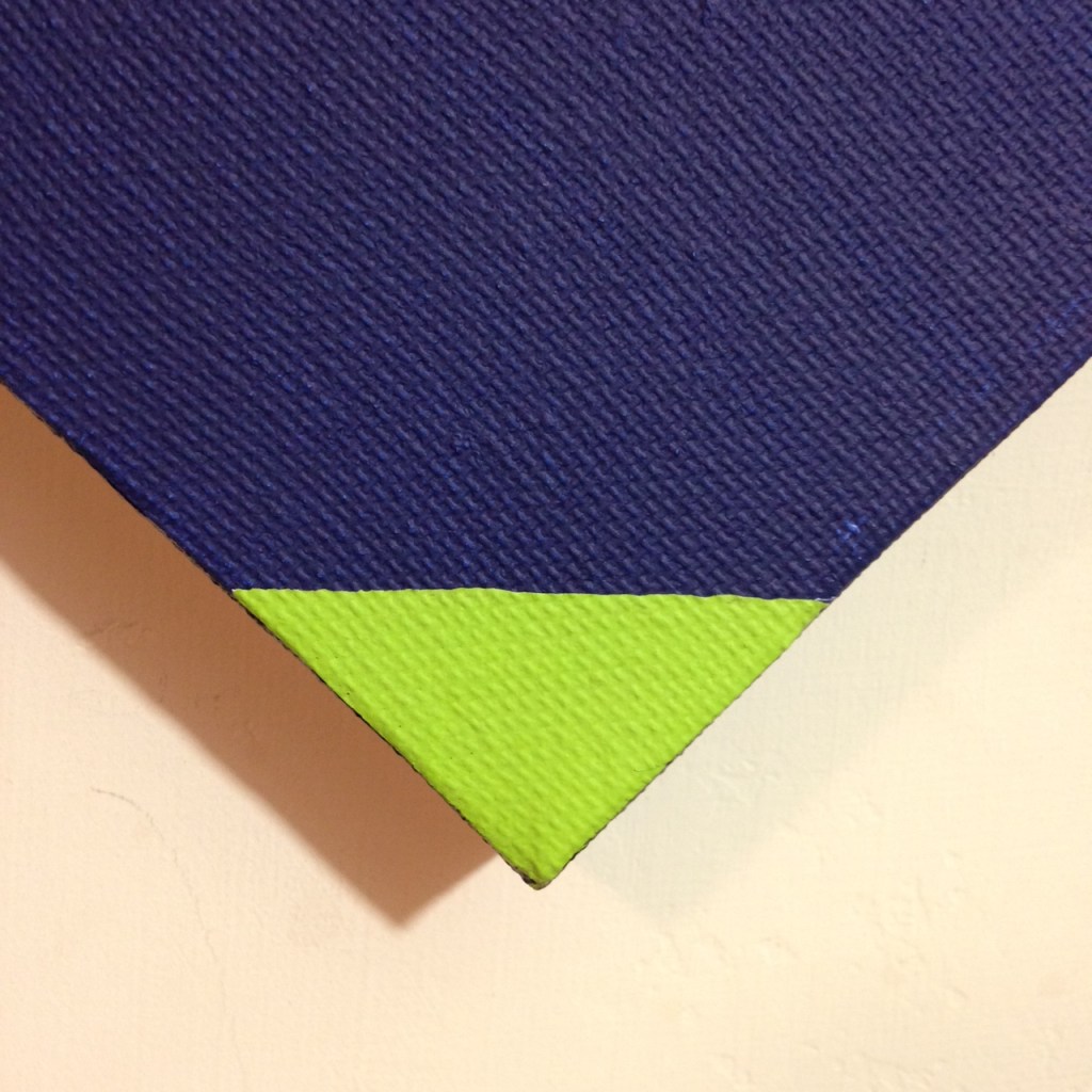 Close-Up 3 Blau und Grün- Tribute to Max Bill Linda Cleary 2014 Acrylic on Canvas