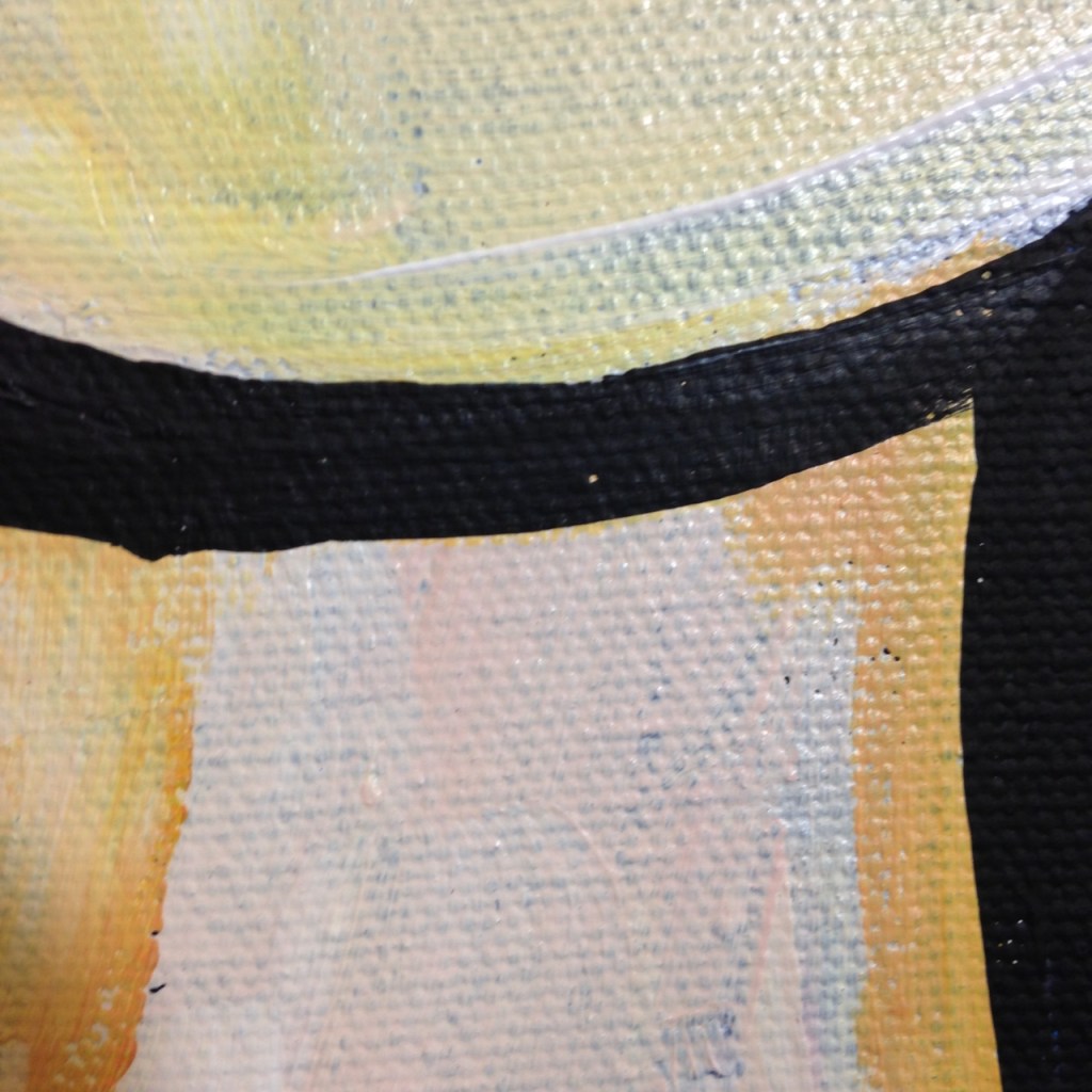 Close-Up 3 Look into the Flames- Tribute to Georges Rouault Linda Cleary 2014 Acrylic on Canvas