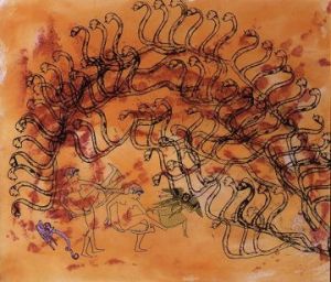 Nancy Spero, "Azur," detail 2002 courtesy Galerie Lelong