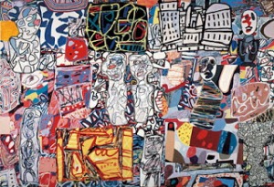 Jean Dubuffet 'Mele Moments' Acrylic and collage mounted on canvas, 1976