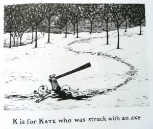 Edward Gorey- From The Gashlycrumb Tinies: A Very Gorey Alphabet Book
