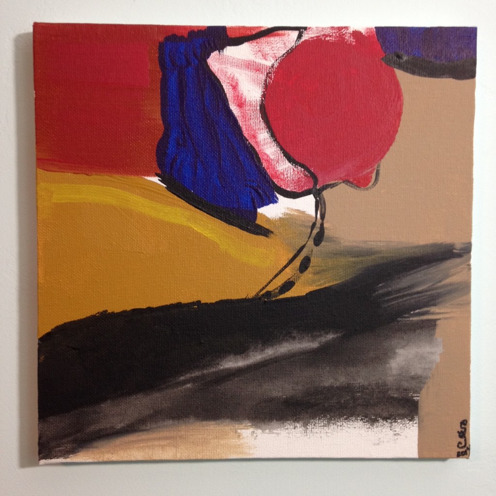 May 2014- Tribute to Roger Hilton Linda Cleary 2014 Acrylic on Canvas