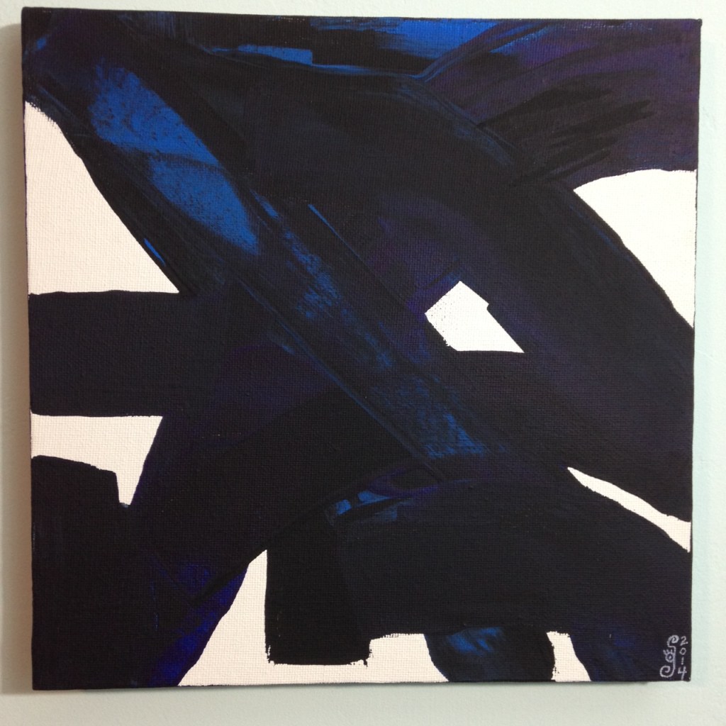 Peinture CXXXIV- Tribute to Pierre Soulages Linda Cleary 2014 Acrylic on Canvas