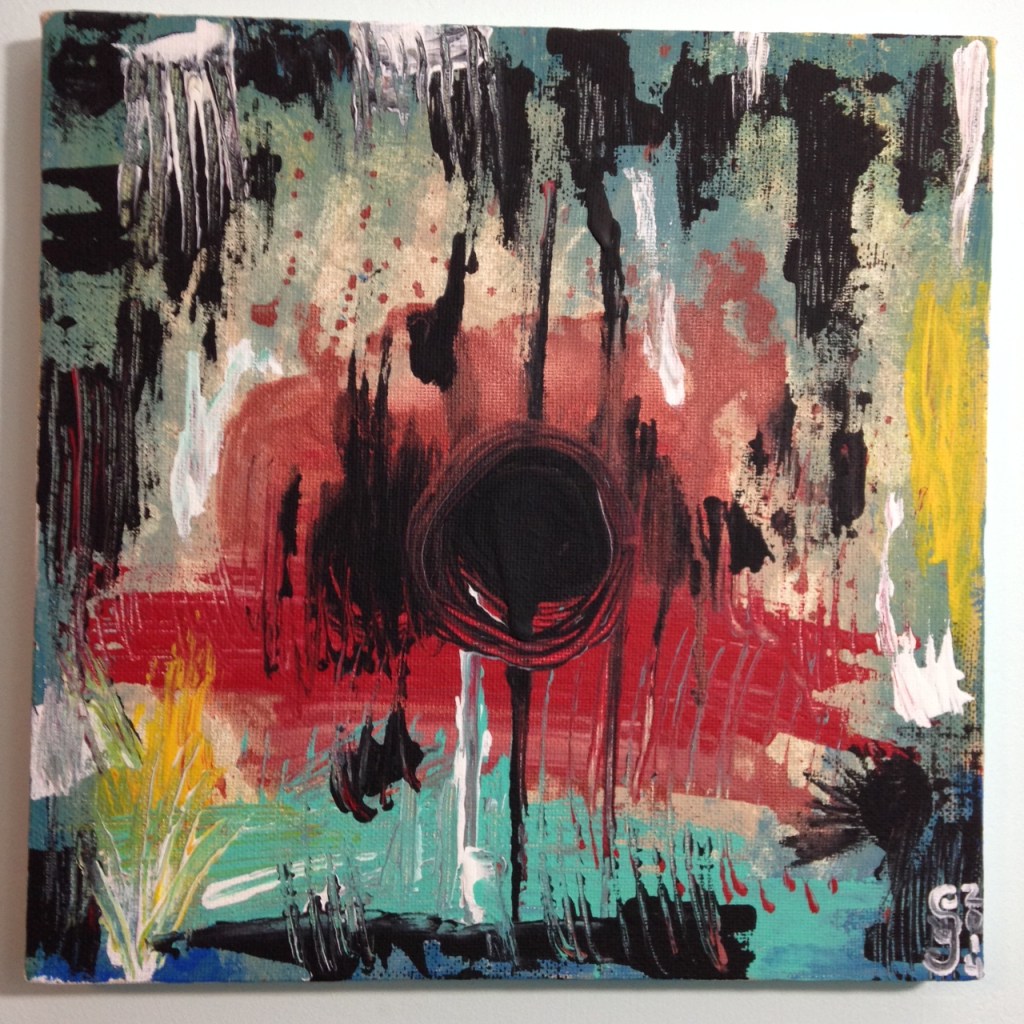 Untitled 135- Tribute to Wols Linda Cleary 2014 Acrylic on Canvas