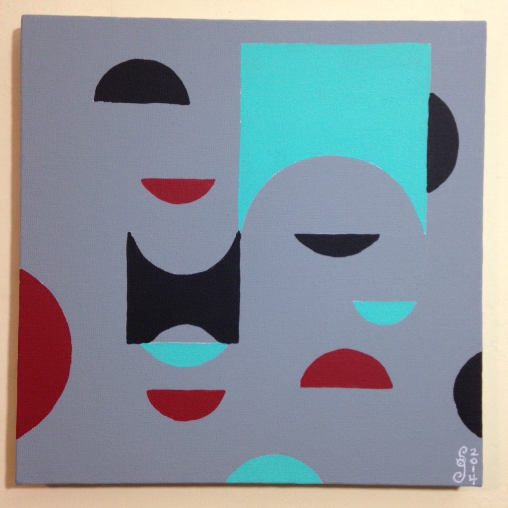 Untitled 124- Tribute to Tomás Maldonado Linda Cleary 2014 Acrylic on Canvas