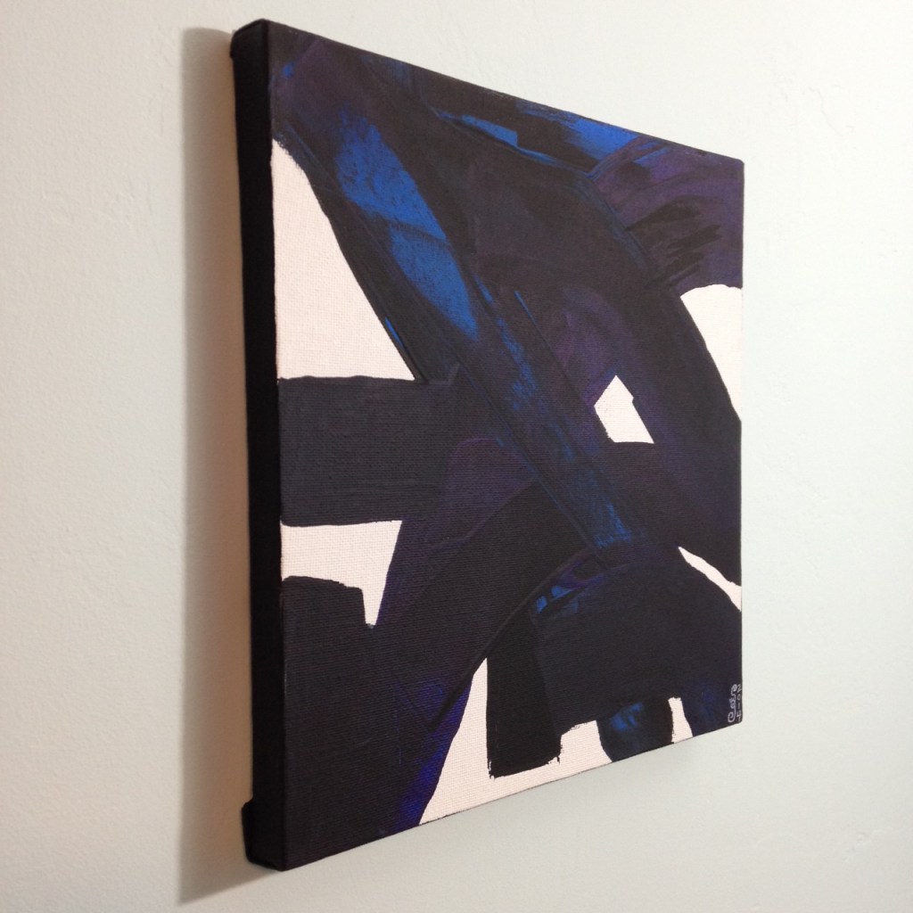 Side-View Peinture CXXXIV- Tribute to Pierre Soulages Linda Cleary 2014 Acrylic on Canvas