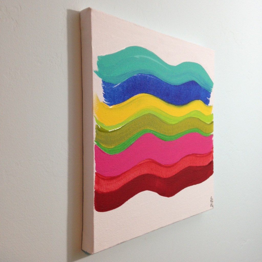 Side-View Summer Stache- Tribute to Pat Lipsky Linda Cleary 2014 Acrylic on Canvas