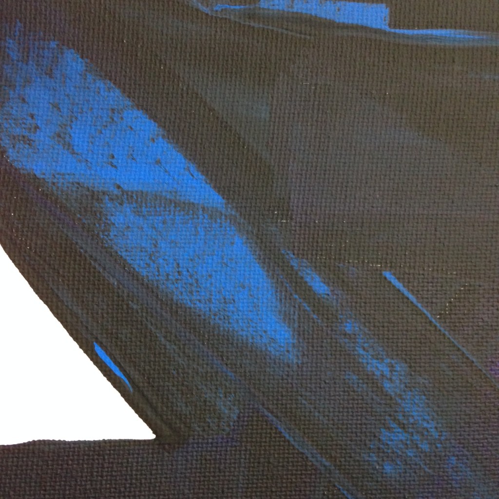 Close-Up 1 Peinture CXXXIV- Tribute to Pierre Soulages Linda Cleary 2014 Acrylic on Canvas