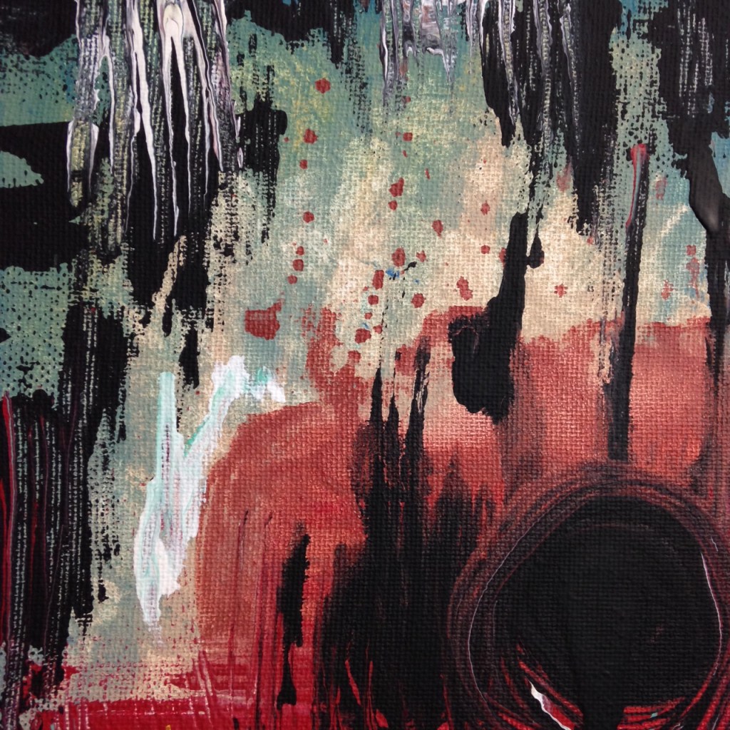 Close-Up 1 Untitled 135- Tribute to Wols Linda Cleary 2014 Acrylic on Canvas