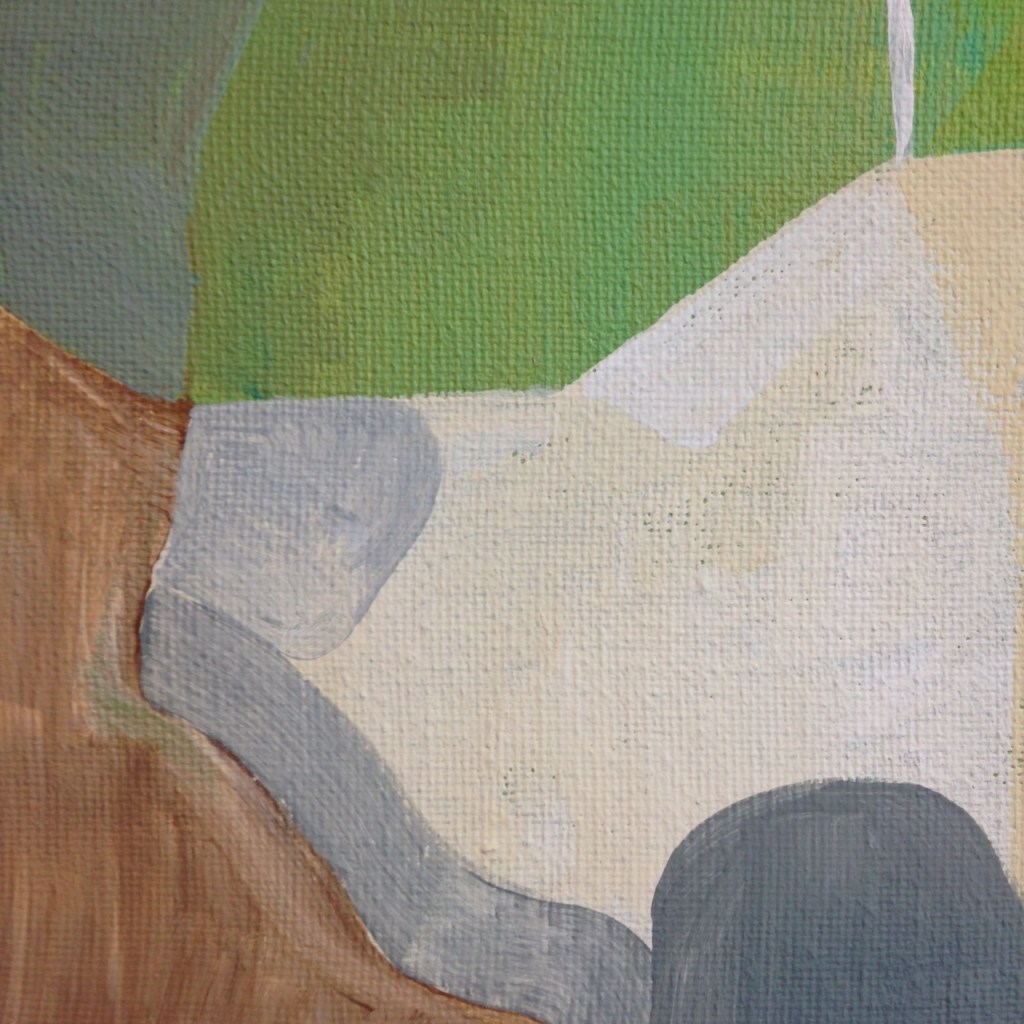 Close-Up 1 Mountain- Tribute to Kenzo Okada Linda Cleary 2014 Acrylic on Canvas