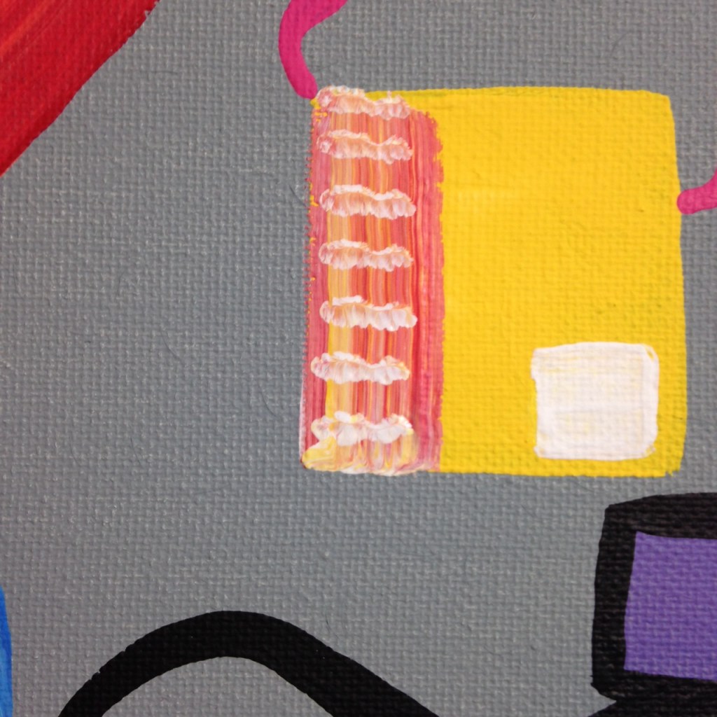 Close-Up 2 Seeds of Spring- Tribute to Eugene James Martin Linda Cleary 2014 Acrylic on Canvas