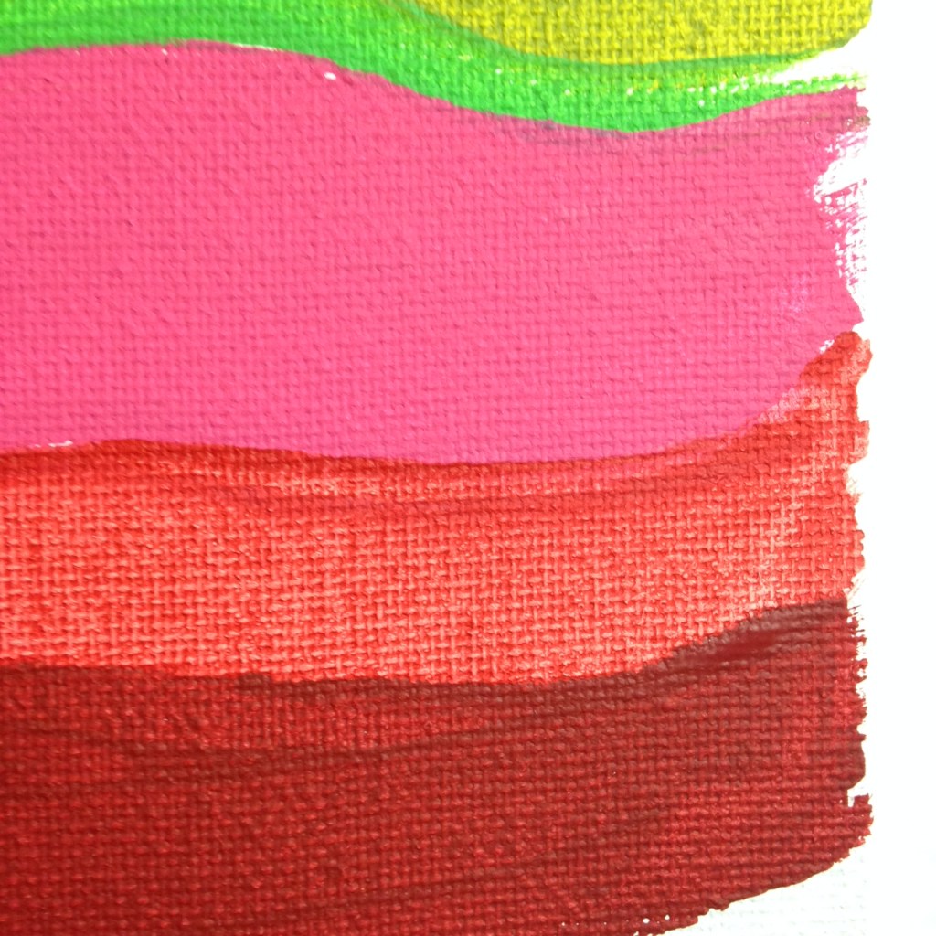 Close-Up 2 Summer Stache- Tribute to Pat Lipsky Linda Cleary 2014 Acrylic on Canvas