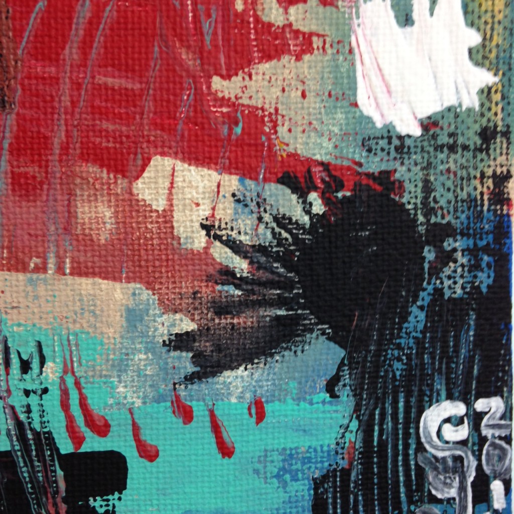 Close-Up 3 Untitled 135- Tribute to Wols Linda Cleary 2014 Acrylic on Canvas