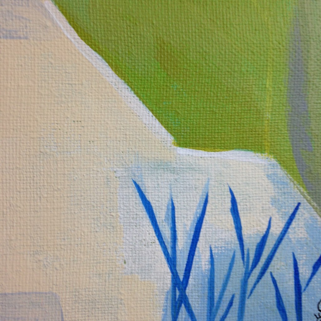 Close-Up 3 Mountain- Tribute to Kenzo Okada Linda Cleary 2014 Acrylic on Canvas