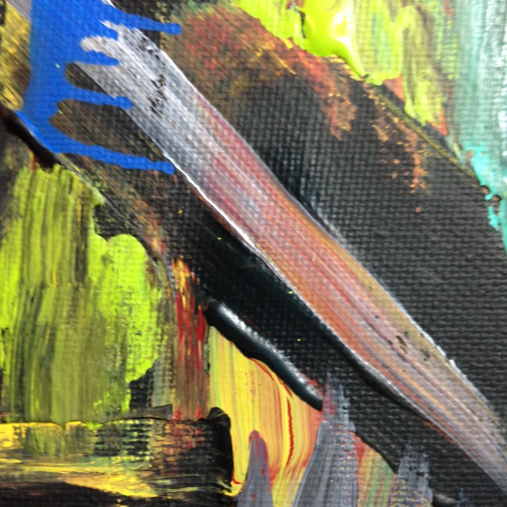 Close-Up 3 Feel the Pain- Tribute to Louise Fishman Linda Cleary 2014 Acrylic on Canvas