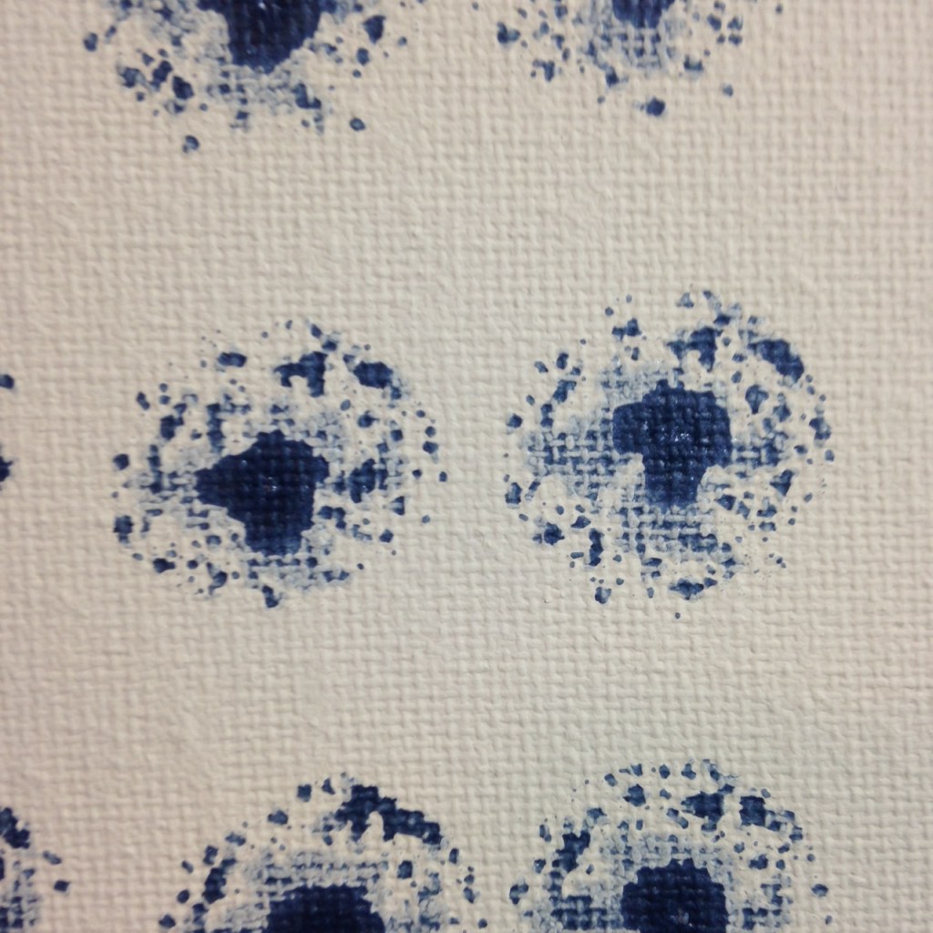 Close-Up 3 Fading- Tribute to Lee Ufan Linda Cleary 2014 Acrylic on Canvas