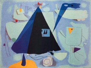 Das schwarze Zelt by Willi Baumeister