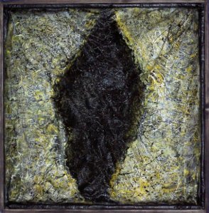 Tsunami, 2005 Mixed Media with Wire on Canvas Unique Work