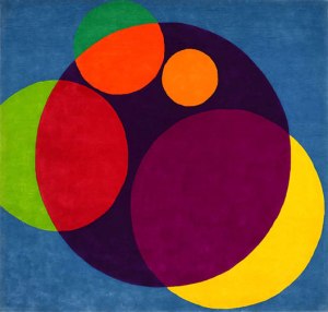 Chromatic Circles - Wool-Pile Wall Hanging by Herbert Bayer
