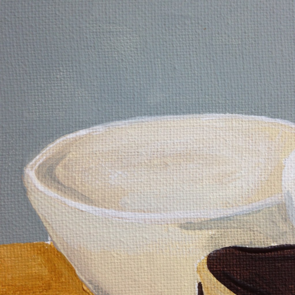 Close-Up 1 Natura Morta I- Tribute to Giorgio Morandi Linda Cleary 2014 Acrylic on Canvas