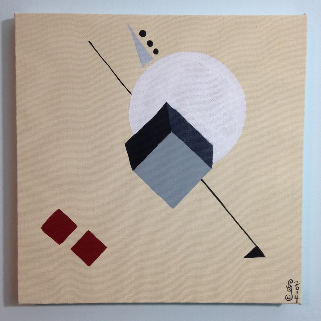 The Shape of Things- Tribute to El Lissitzky Linda Cleary 2014 Acrylic on Canvas