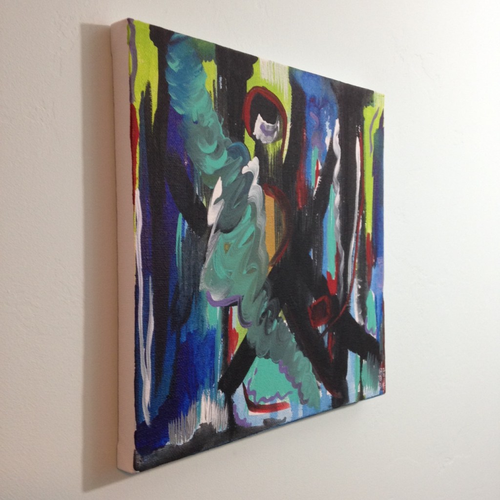 Side-View Storm's Coming- Tribute to John Seery Linda Cleary 2014 Acrylic on Canvas 