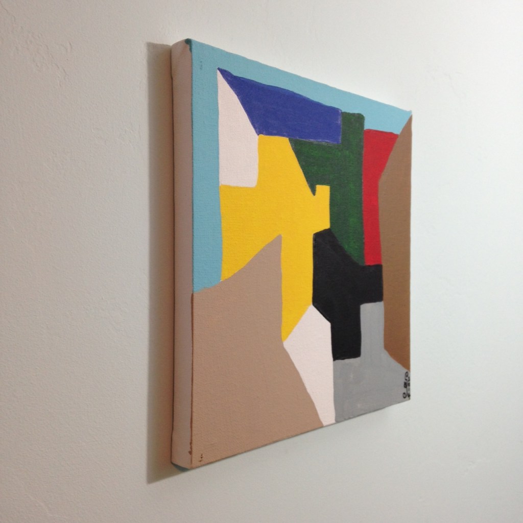 Side-View Composition 167- Tribute to Serge Poliakoff Linda Cleary 2014 Acrylic on Canvas