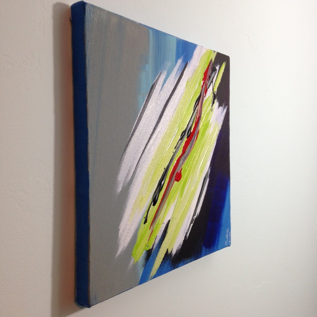 Side-View Bonheur- Tribute to Pierre Fichet Linda Cleary 2014 Acrylic on Canvas