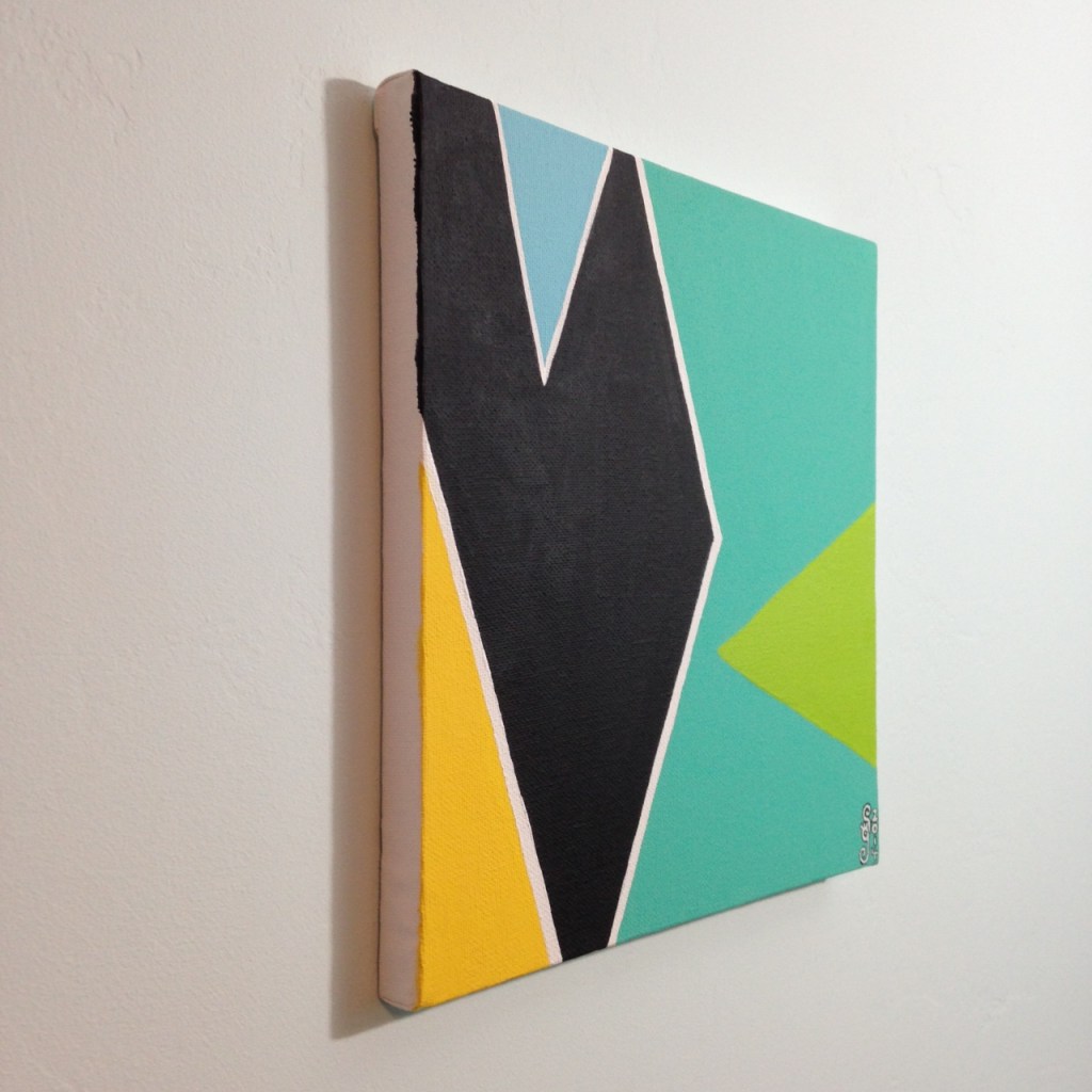 Side-View Untitled 176- Tribute to Larry Zox Linda Cleary 2014 Acrylic on Canvas