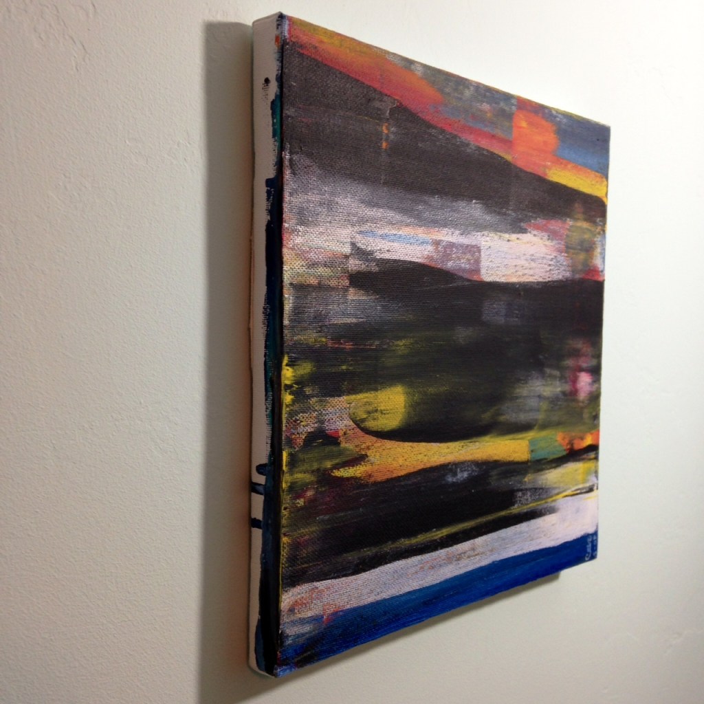 Side-View Abstract Blur- Tribute to Gerhard Richter Linda Cleary 2014 Acrylic on Canvas