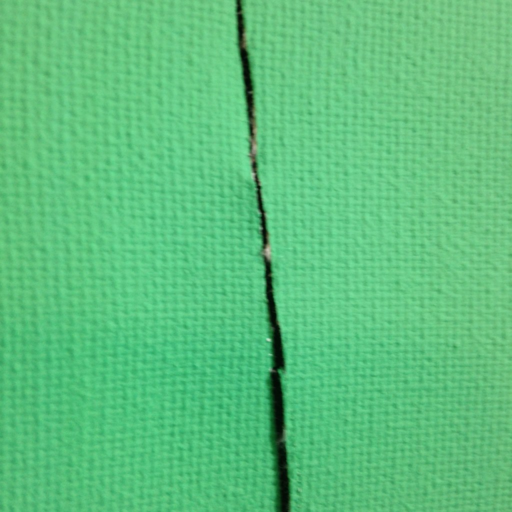 Close-Up 3 Remain Calm- Tribute to Lucio Fontana Linda Cleary 2014 Acrylic on Canvas