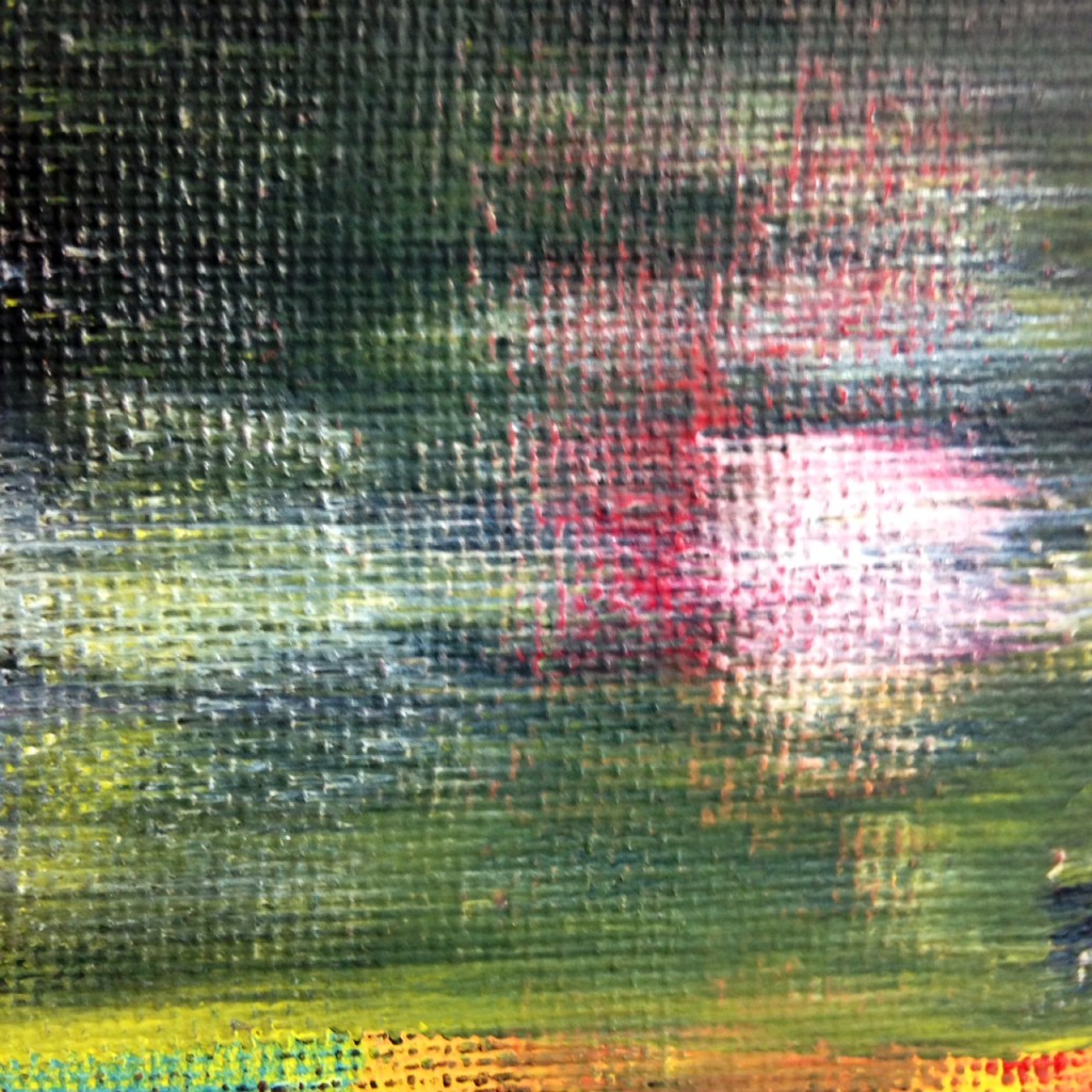 Close-Up 1 Abstract Blur- Tribute to Gerhard Richter Linda Cleary 2014 Acrylic on Canvas