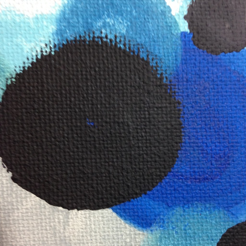 Close-Up 2 Glücklich Farbigen Formen- Tribute to Ernst Wilhelm Nay Linda Cleary 2014 Acrylic on Canvas