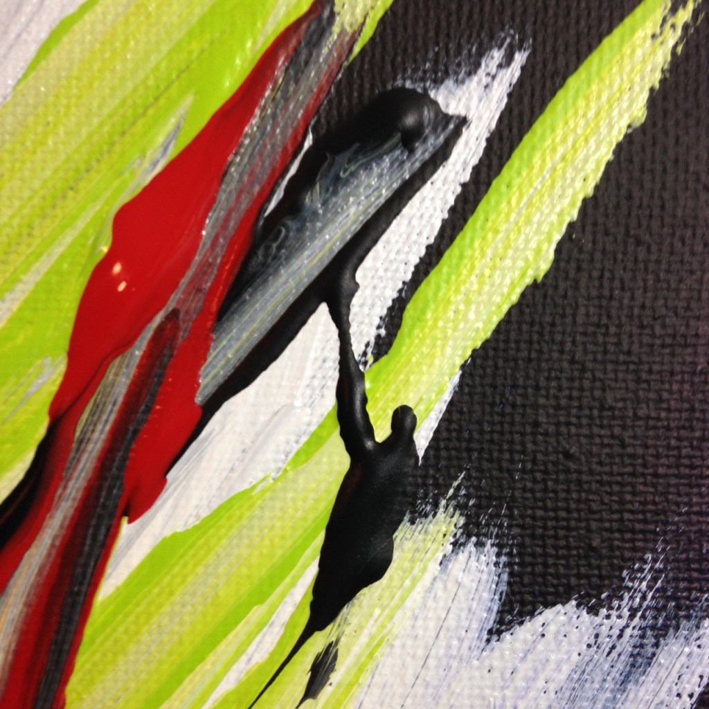 Close-Up 2 Bonheur- Tribute to Pierre Fichet Linda Cleary 2014 Acrylic on Canvas