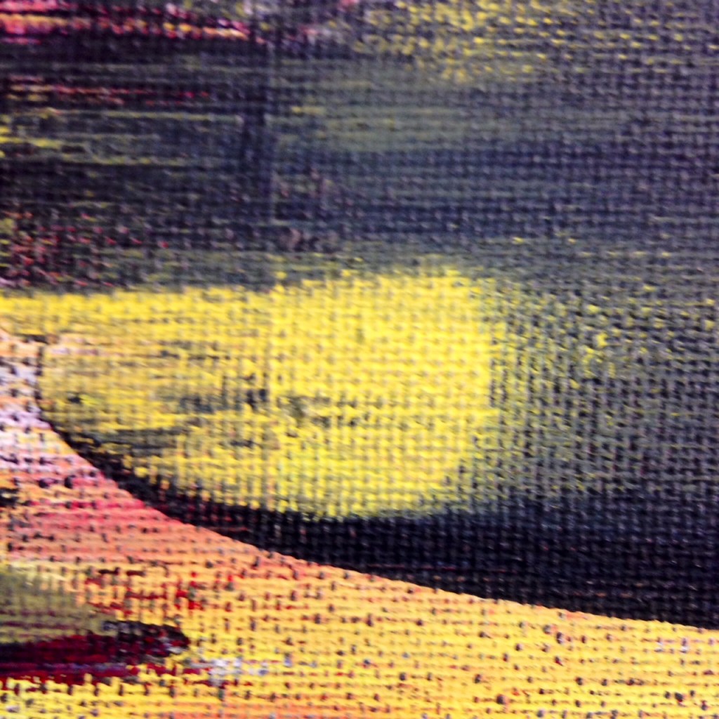 Close-Up 2 Abstract Blur- Tribute to Gerhard Richter Linda Cleary 2014 Acrylic on Canvas