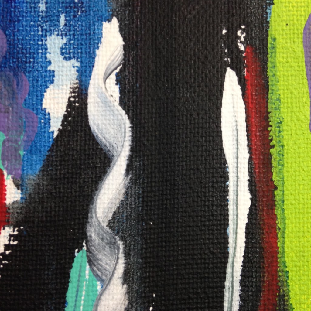 Close-Up 3 Storm's Coming- Tribute to John Seery Linda Cleary 2014 Acrylic on Canvas