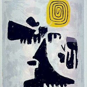 Spiral on Yellow- Willi Baumeister