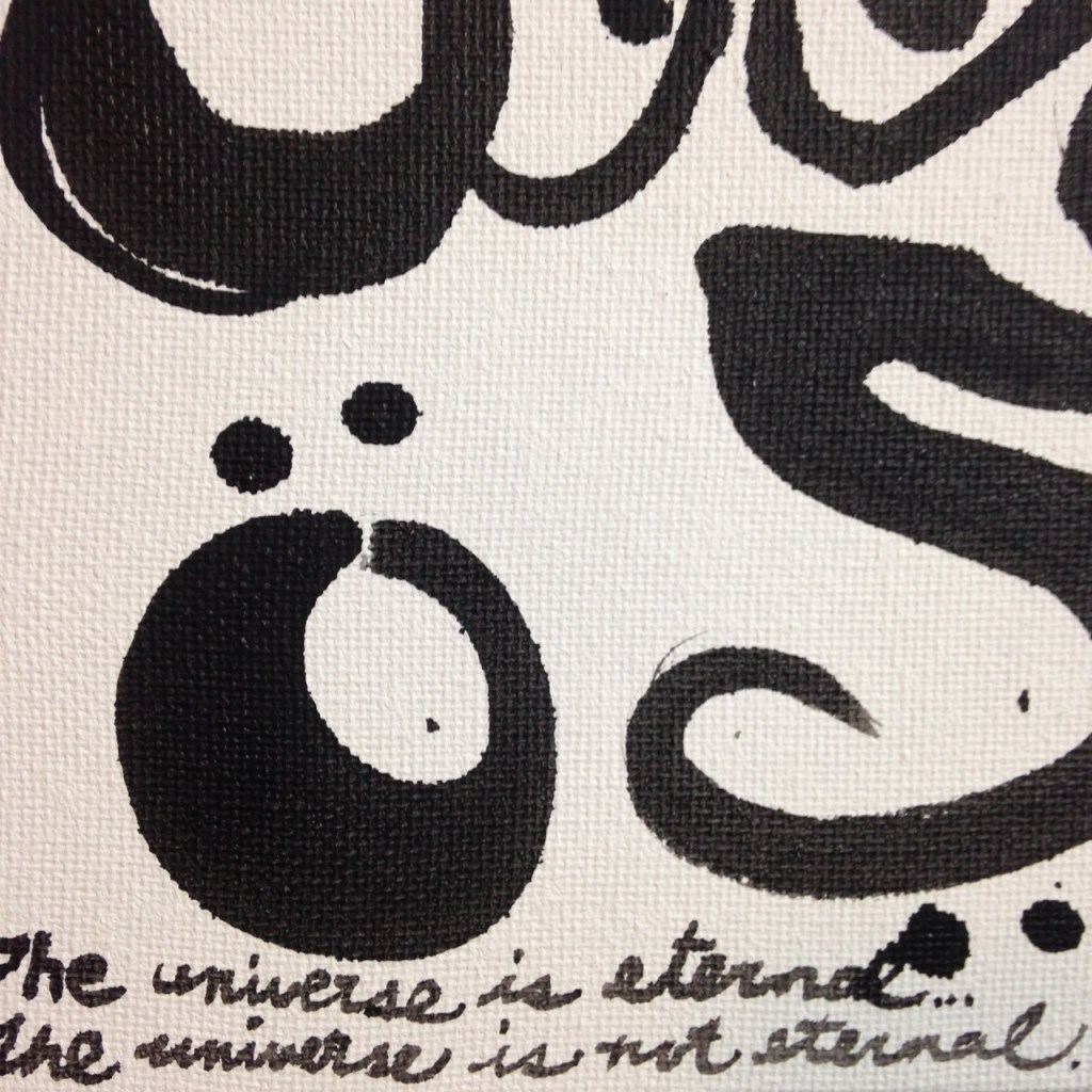 Close-Up 1 Eternal Not Eternal- Tribute to Christian Dotremont Linda Cleary 2014 Acrylic on Canvas