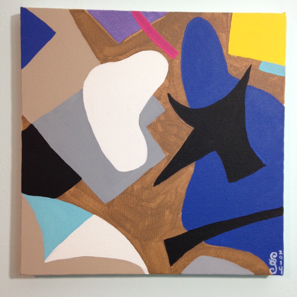Composition #194- Tribute to Esphyr Slobodkina Linda Cleary 2014 Acrylic on Canvas