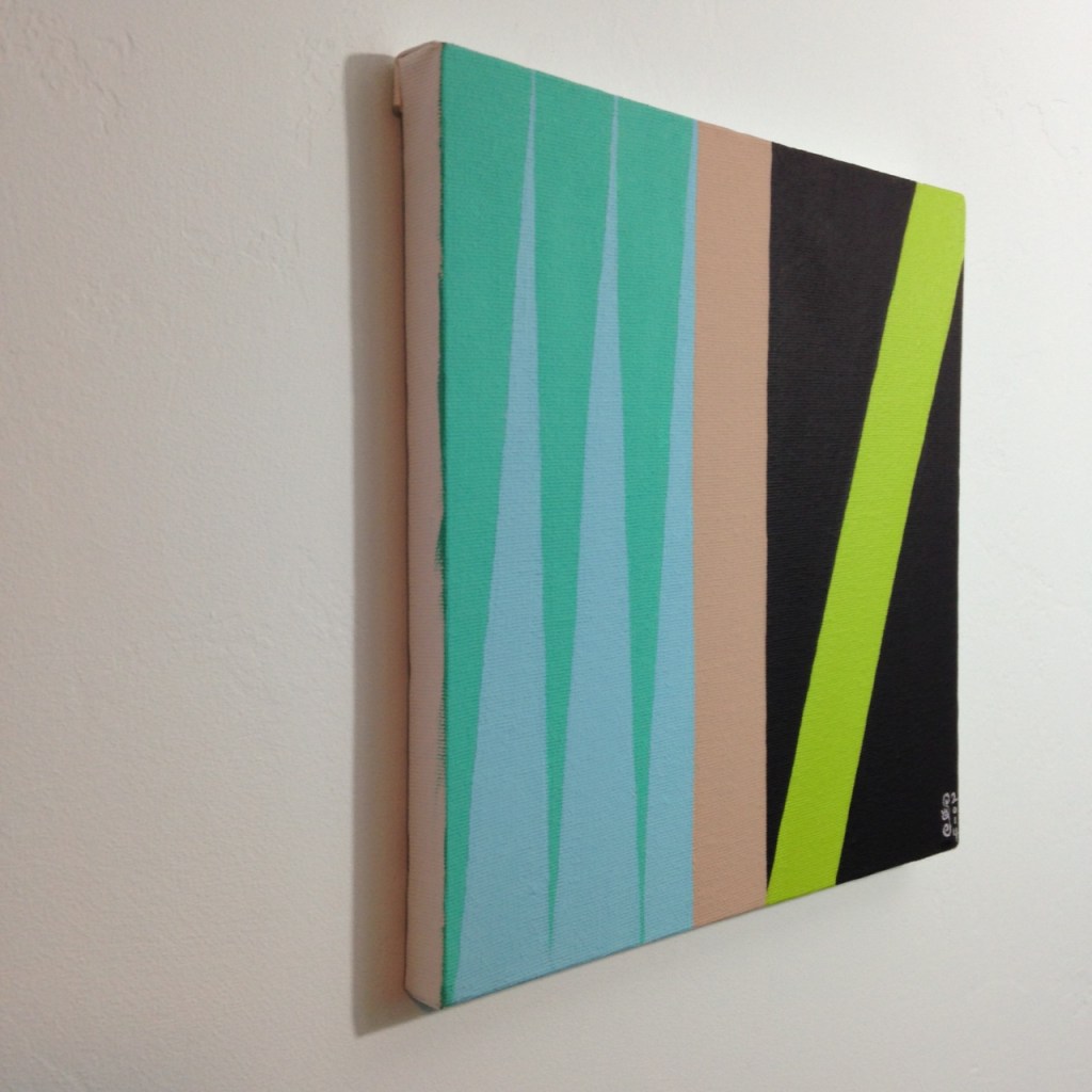 Side-View And Then the Gate Fell- Tribute to James Little Linda Cleary 2014 Acrylic on Canvas