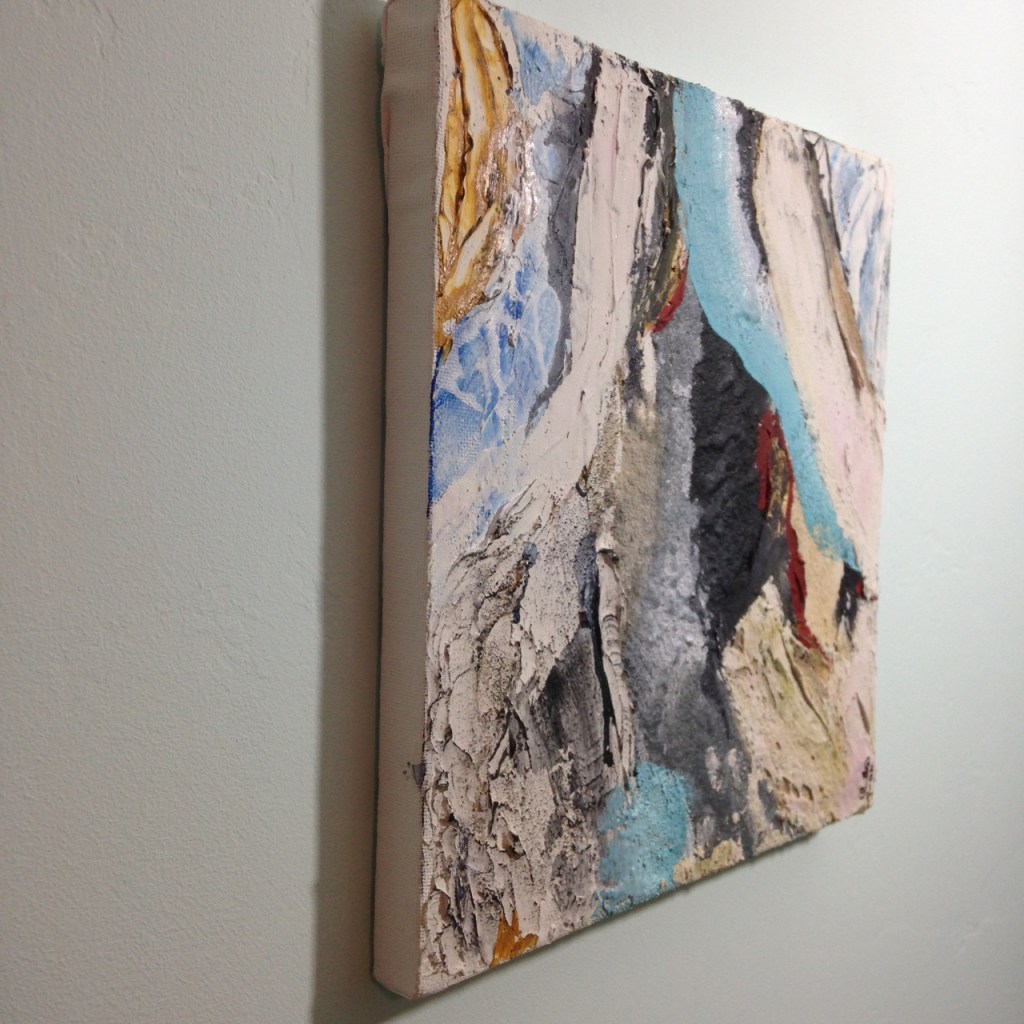 Side-View Cave Art- Tribute to Jane Frank Linda Cleary 2014 Mixed Media on Canvas