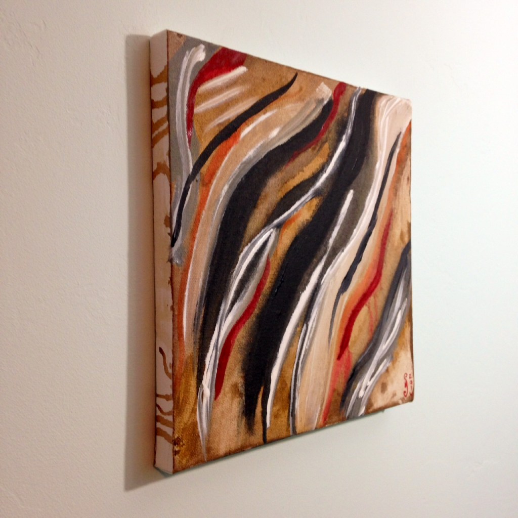 Side-View Voie Courbé- Tribute to Huguette Arthur Bertrand Linda Cleary 2014 Acrylic on Canvas