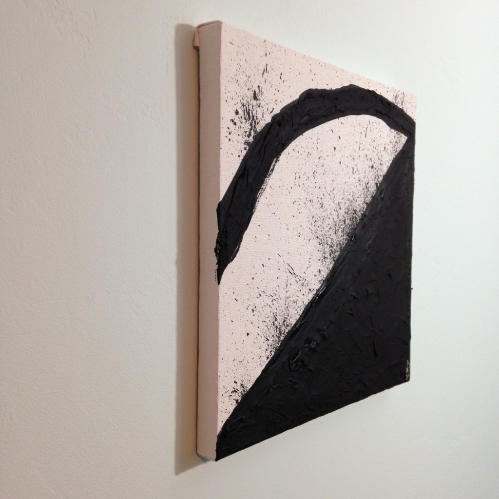 Side-View Incline- Tribute to Richard Serra Linda Cleary 2014 Spackle & Acrylic on Canvas