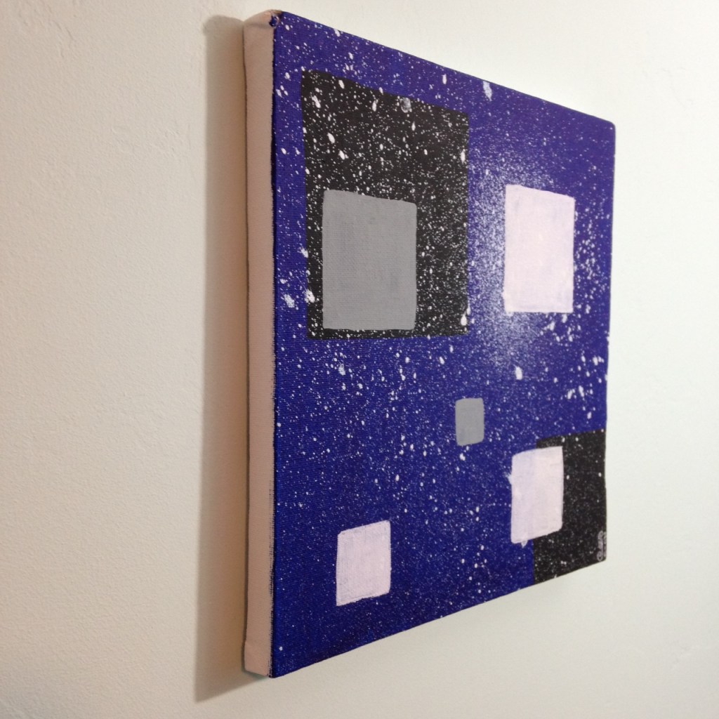 Side-View Midnight- Tribute to Alice Trumbull Mason Linda Cleary 2014 Acrylic on Canvas