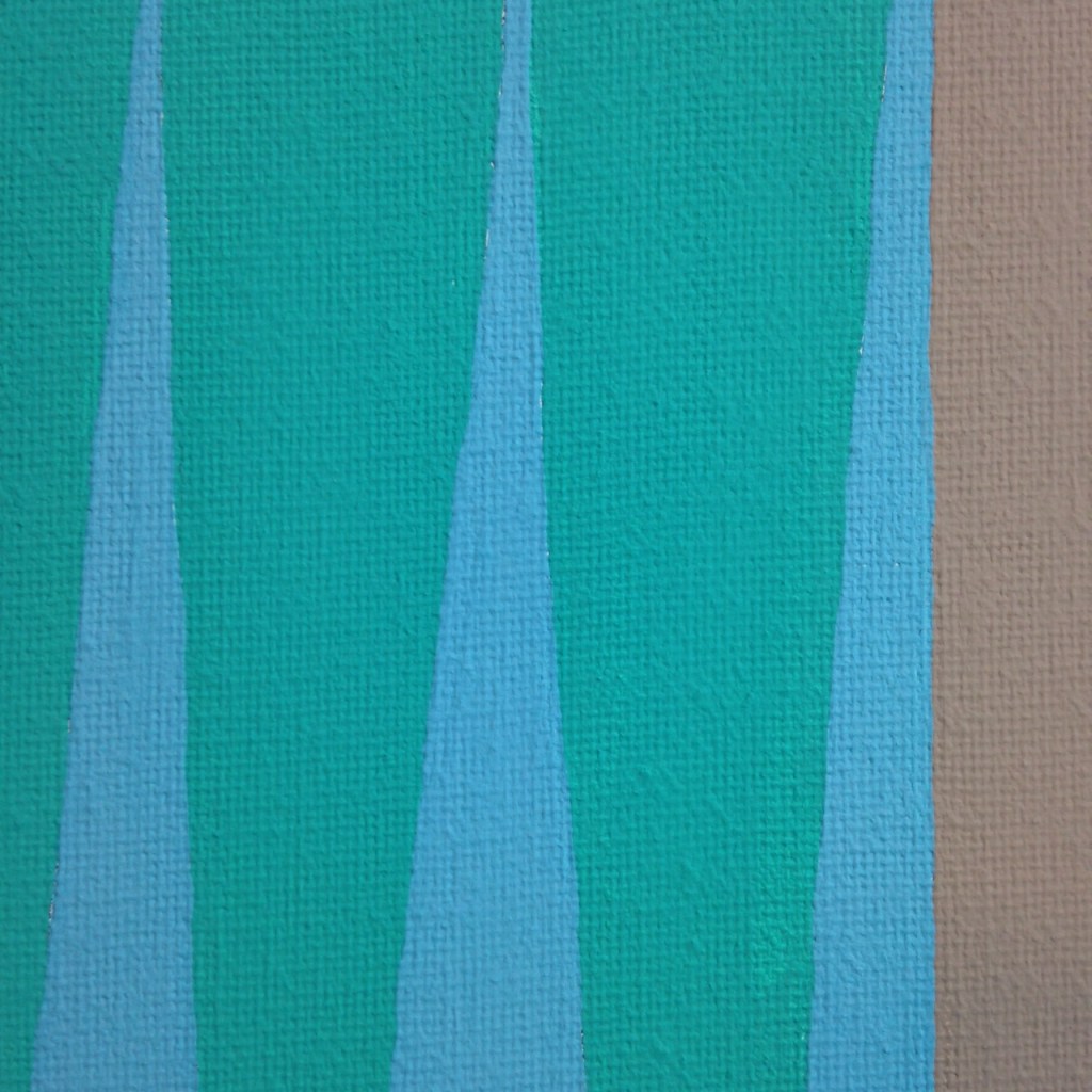 Close-Up 1 And Then the Gate Fell- Tribute to James Little Linda Cleary 2014 Acrylic on Canvas