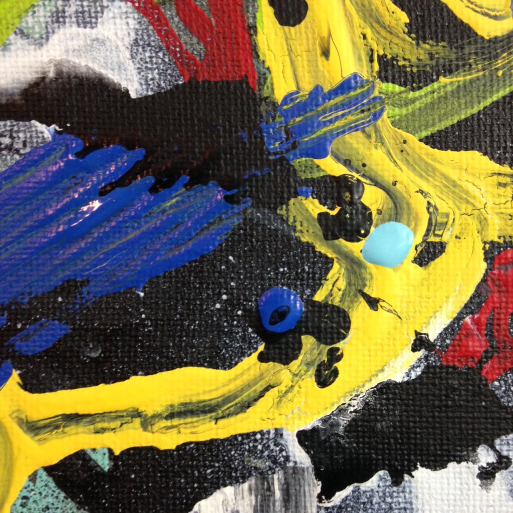 Close-Up 1 Het Begin Van Het Einde- Tribute to Asger Jorn Linda Cleary 2014 Acrylic on Canvas