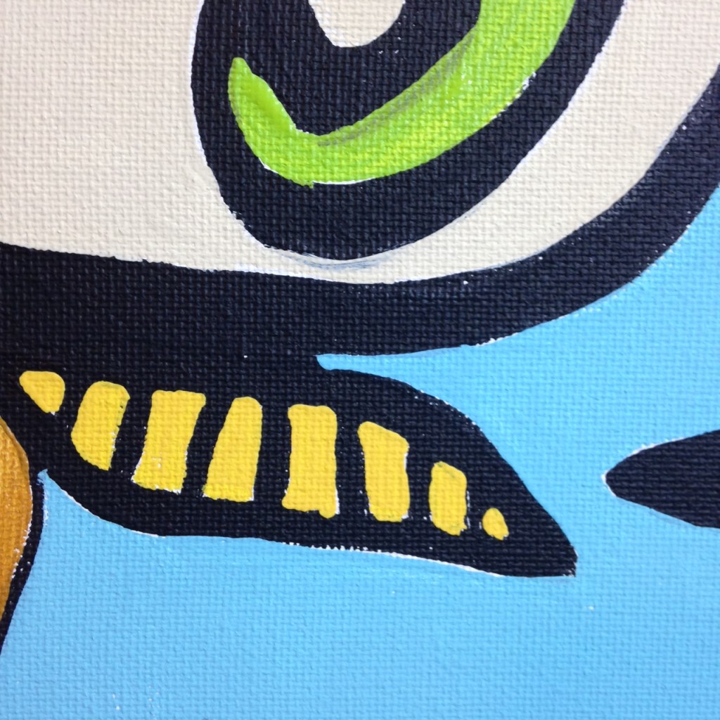 Close-Up 1 Untitled 184- Tribute to Jean-Michel Atlan Linda Cleary 2014 Acrylic on Canvas