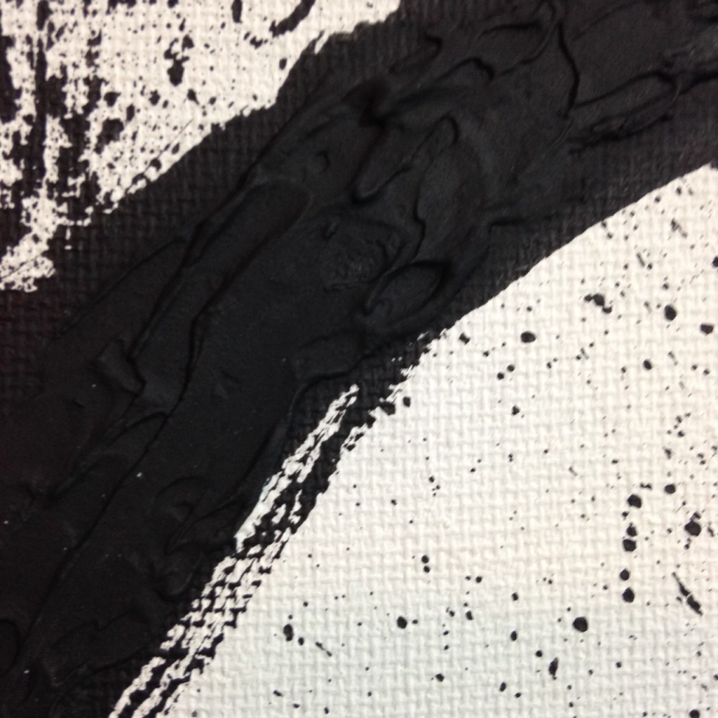 Close-Up 1 Incline- Tribute to Richard Serra Linda Cleary 2014 Spackle & Acrylic on Canvas